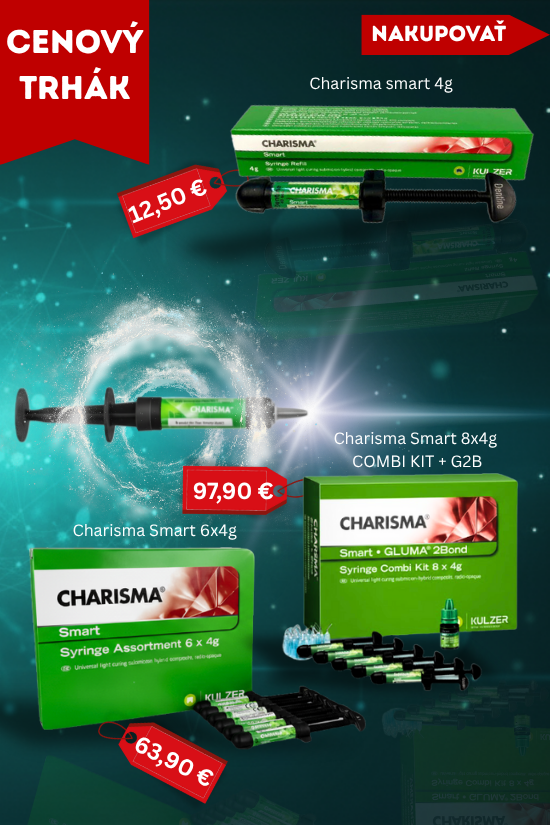 Mobilný slider s akciou "Cenový trhák" na produkty Charisma Smart.