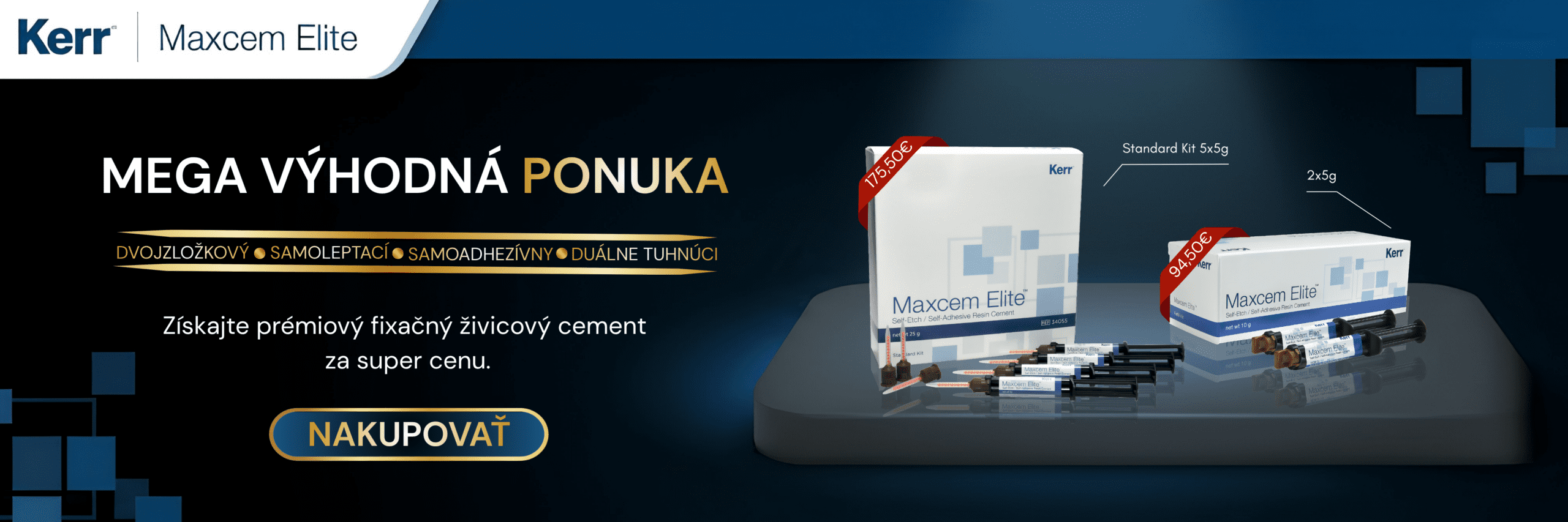 Kerr Maxcem Elite – Akcia na fixačný cement